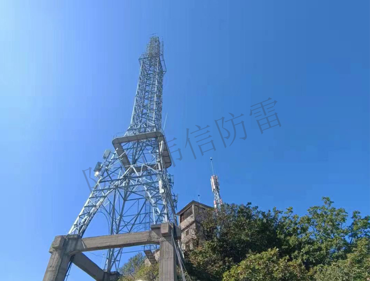 遼寧丹東廣播電視臺防雷改造工程現場1