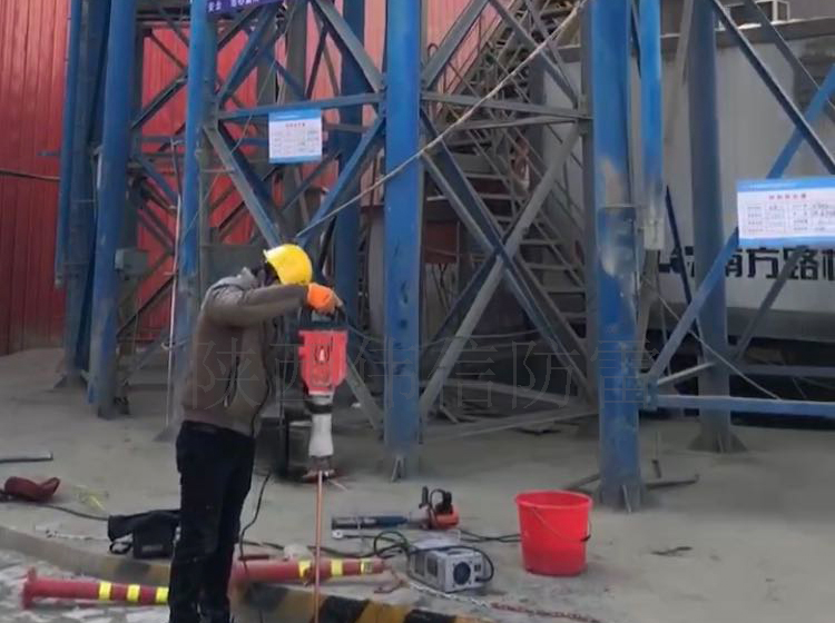 甘肅路橋傅苦工區(qū)拌合站防雷工程現場圖1
