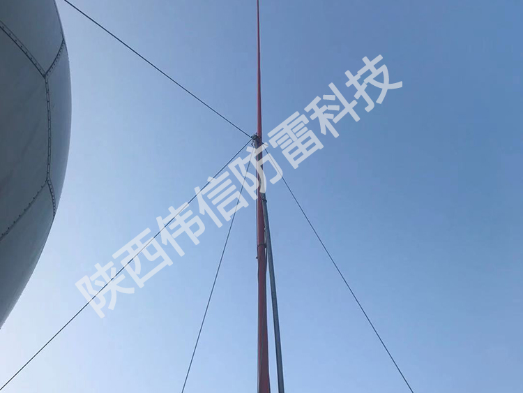 12米玻璃鋼避雷針，衛(wèi)星通訊站避雷針產(chǎn)品展示三
